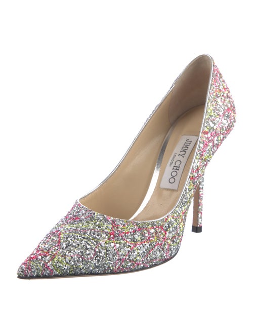 Jimmy Choo Glitter Tie-Dye Print Pumps