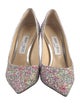 Jimmy Choo Glitter Tie-Dye Print Pumps