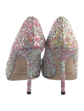 Jimmy Choo Glitter Tie-Dye Print Pumps