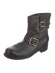 Jimmy Choo Youth Leather Moto Boots