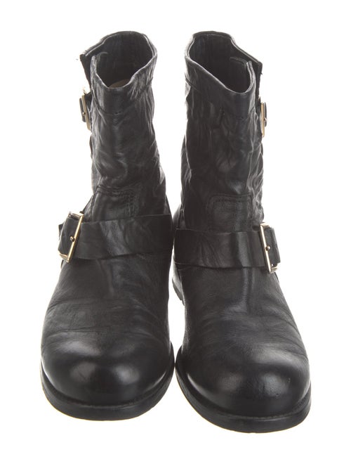 Jimmy Choo Youth Leather Moto Boots