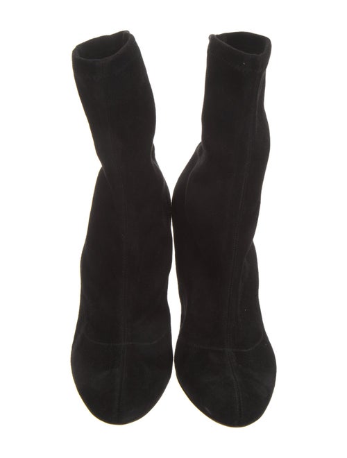 Jimmy Choo Suede Crystal Embellishments Sock Boots
