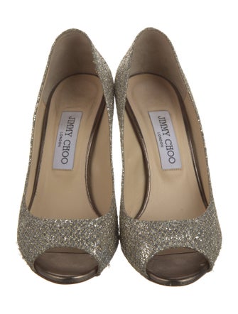 Jimmy Choo Baxen Glitter Pumps
