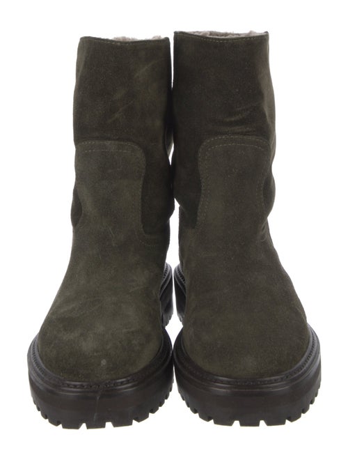 Jimmy Choo Suede Combat Boots