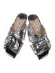 Jimmy Choo Leather Printed Slides