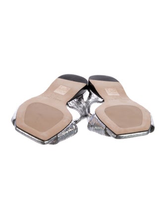 Jimmy Choo Leather Printed Slides