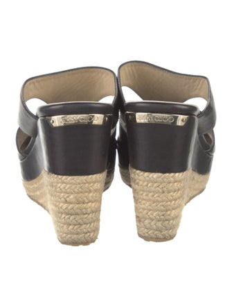 Jimmy Choo Leather Espadrilles