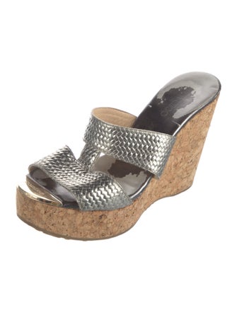 Jimmy Choo Leather Slides