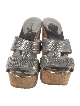 Jimmy Choo Leather Slides