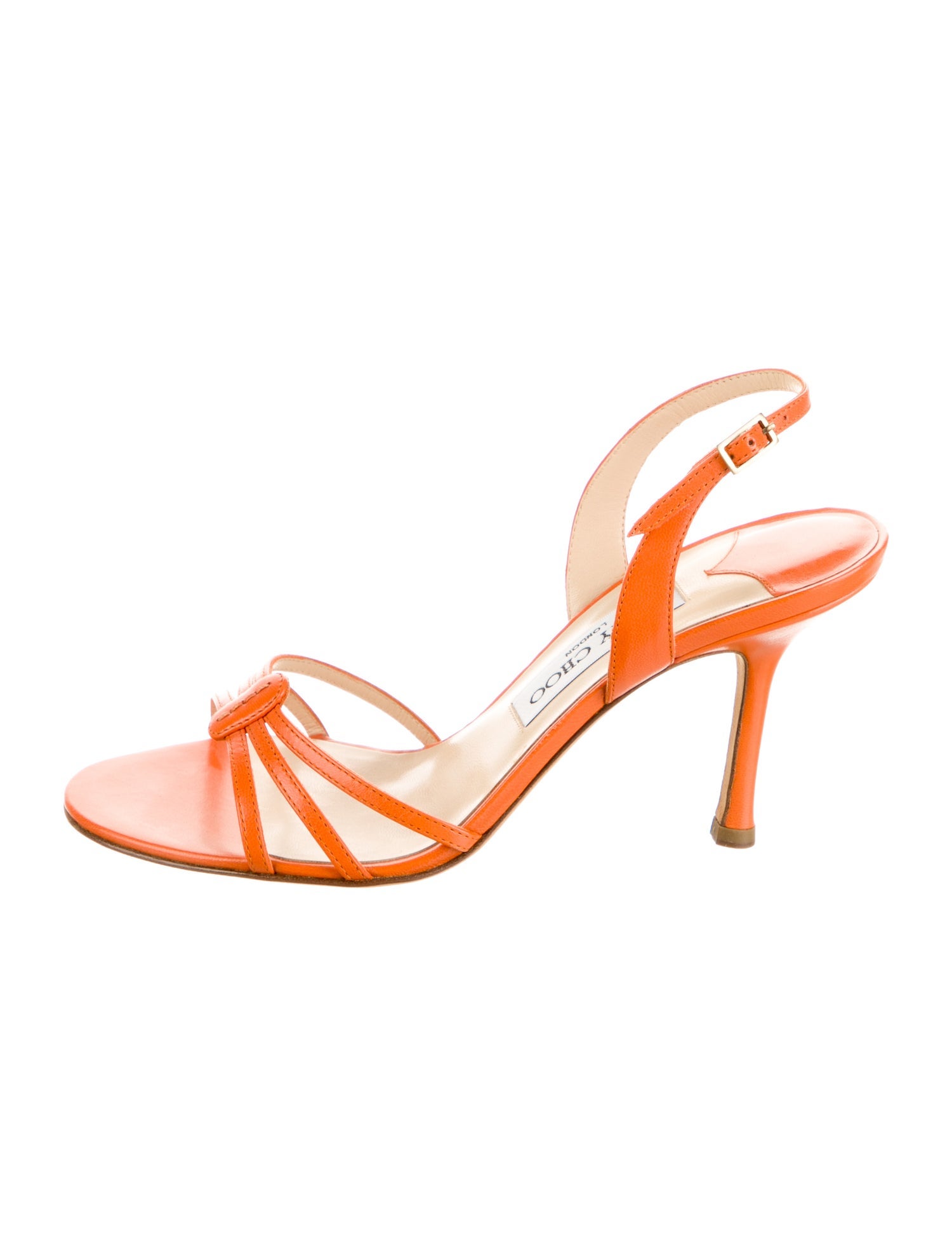 Jimmy Choo Leather Slingback Sandals