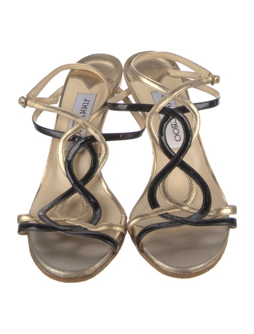 Jimmy Choo Leather T-Strap Sandals