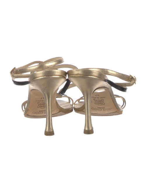 Jimmy Choo Leather T-Strap Sandals