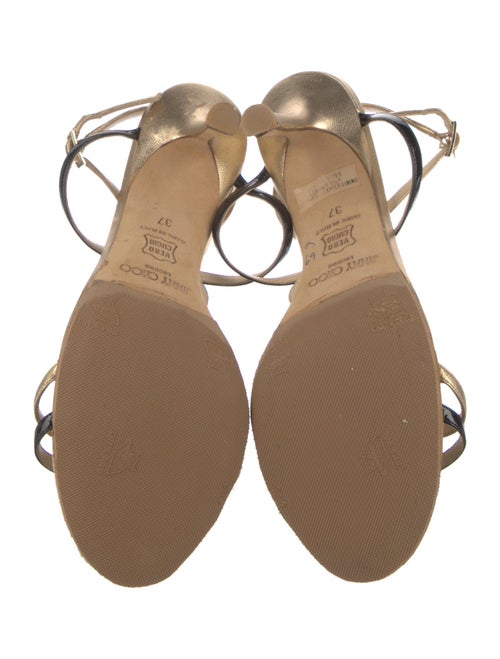 Jimmy Choo Leather T-Strap Sandals