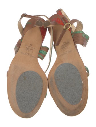 Jimmy Choo Satin Printed Sandals