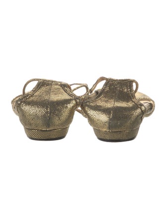 Jimmy Choo Leather T-Strap Sandals