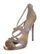 Jimmy Choo Patent Leather Patterned Sandals