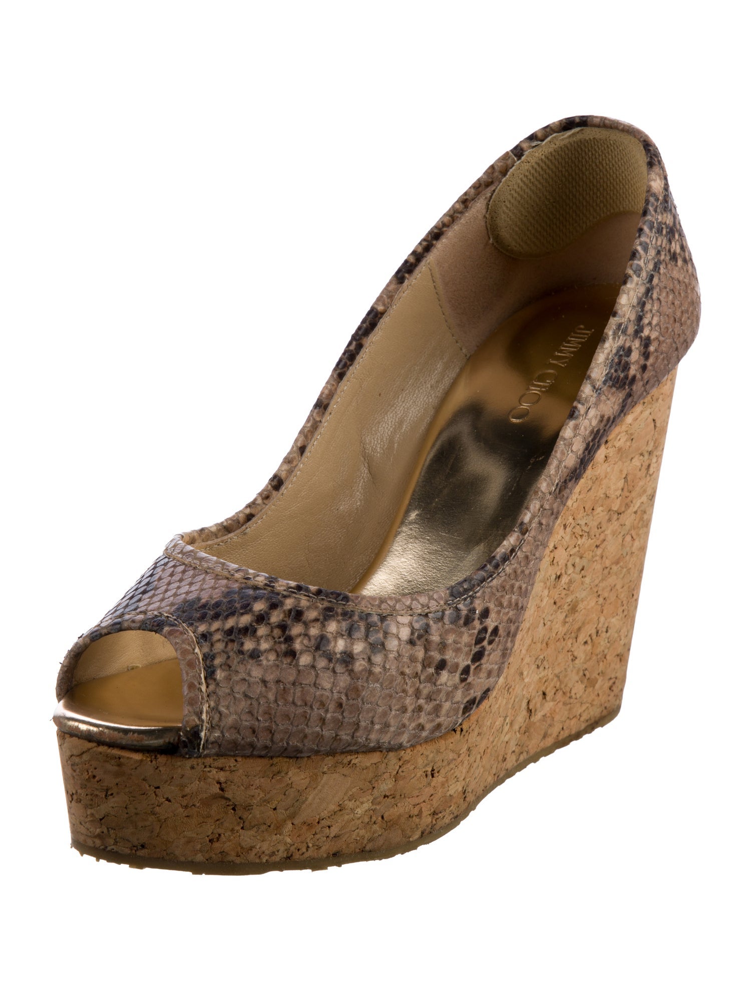 Jimmy Choo Leather Animal Print Pumps