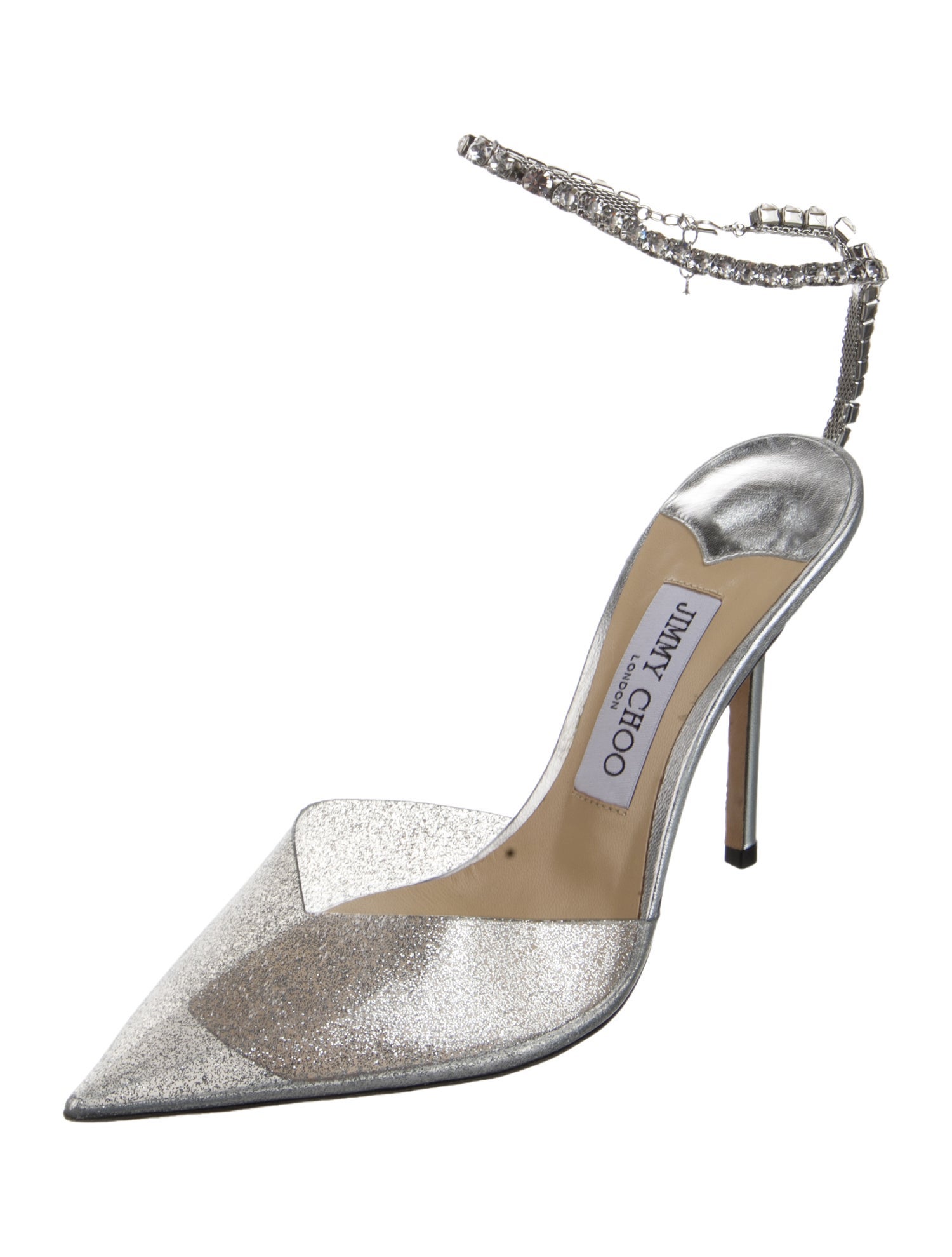 Jimmy Choo Saeda Glitter Slingback Pumps