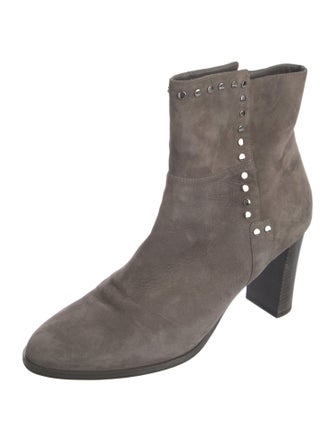 Jimmy Choo Suede Studded Accents Boots