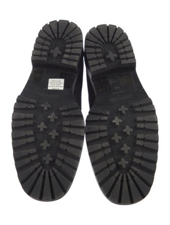 Jimmy Choo Suede Crystal Embellishments Loafers