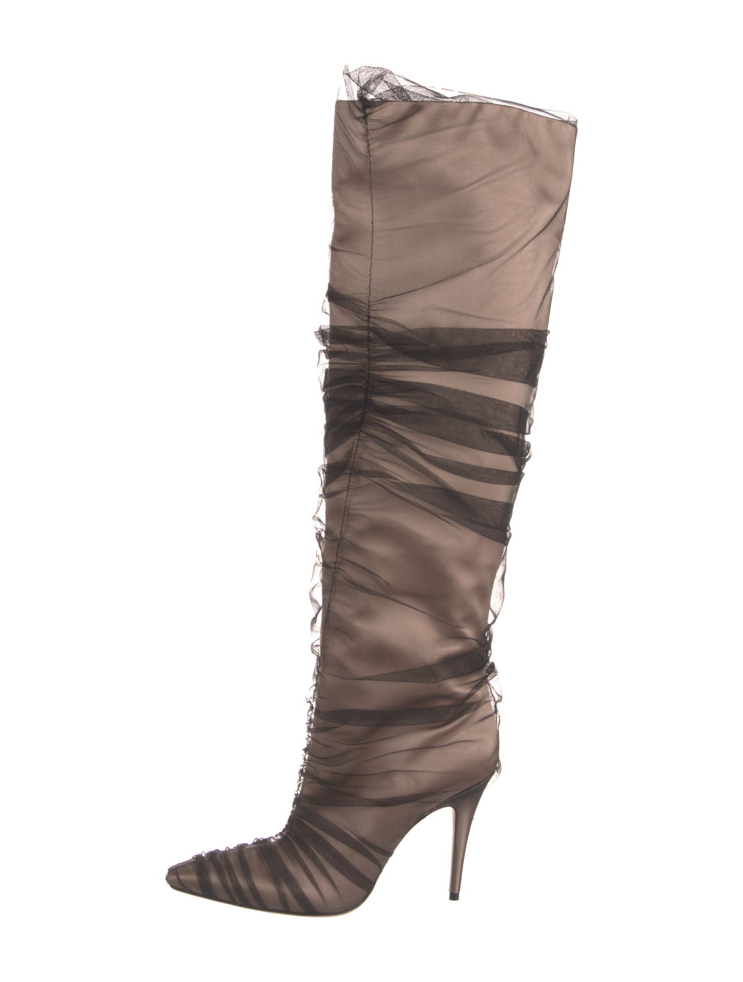 Jimmy Choo Mesh Lace-Up Boots