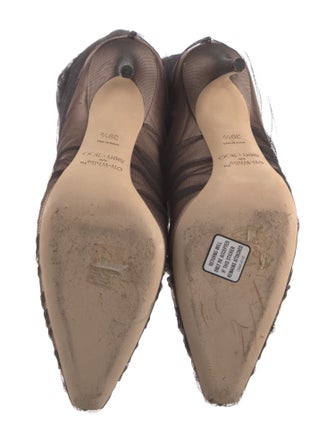 Jimmy Choo Mesh Lace-Up Boots