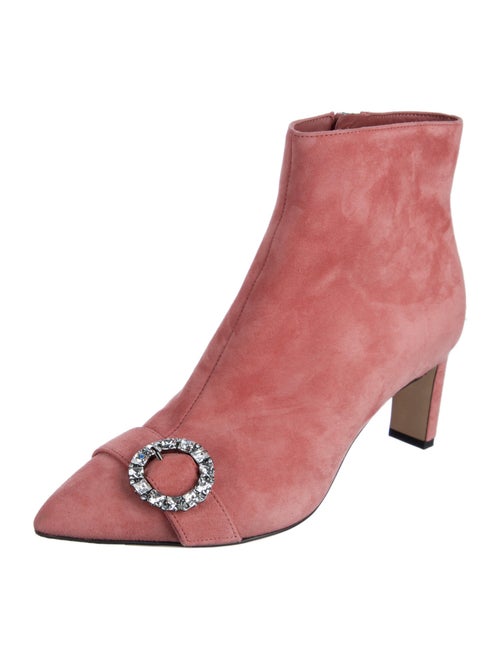 Jimmy Choo Suede Crystal Embellishments Boots