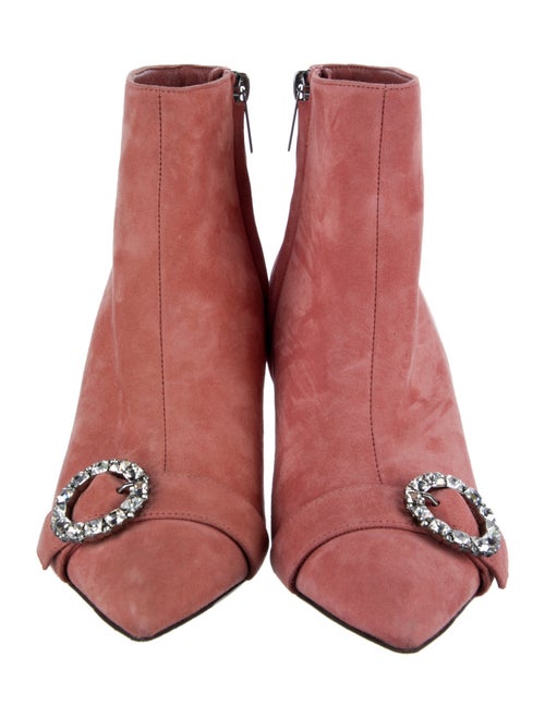 Jimmy Choo Suede Crystal Embellishments Boots