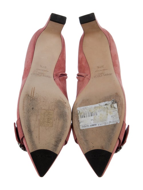 Jimmy Choo Suede Crystal Embellishments Boots