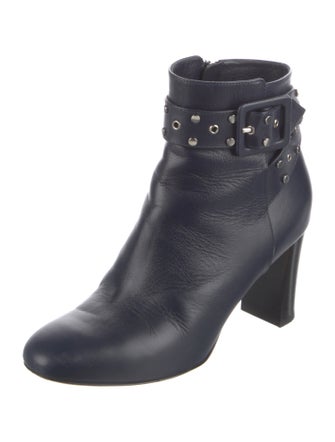 Jimmy Choo Leather Studded Accents Boots