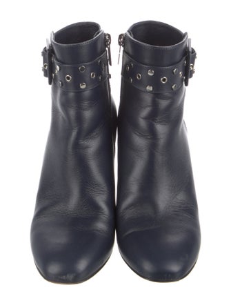 Jimmy Choo Leather Studded Accents Boots