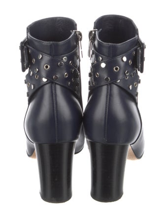 Jimmy Choo Leather Studded Accents Boots