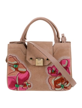 Jimmy Choo Suede Top Handle Bag