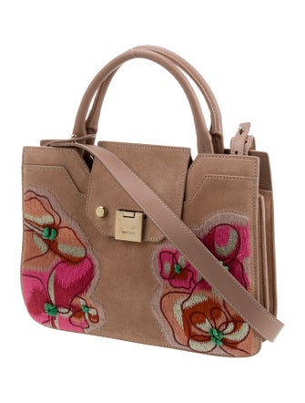 Jimmy Choo Suede Top Handle Bag