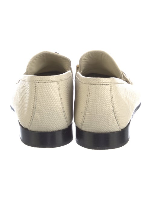 Jimmy Choo Leather Chain-Link Accents Loafers