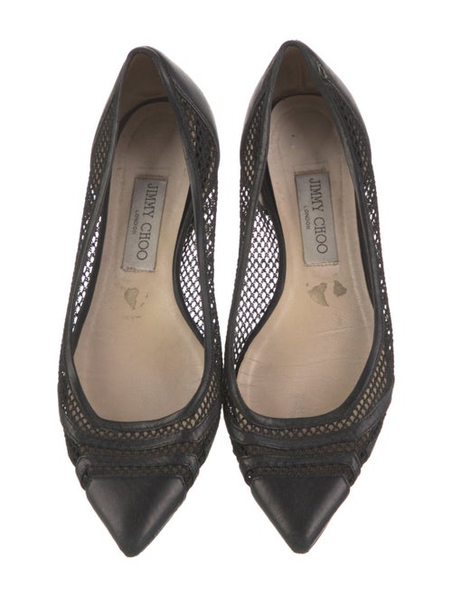 Jimmy Choo Mesh Mesh Accents Flats