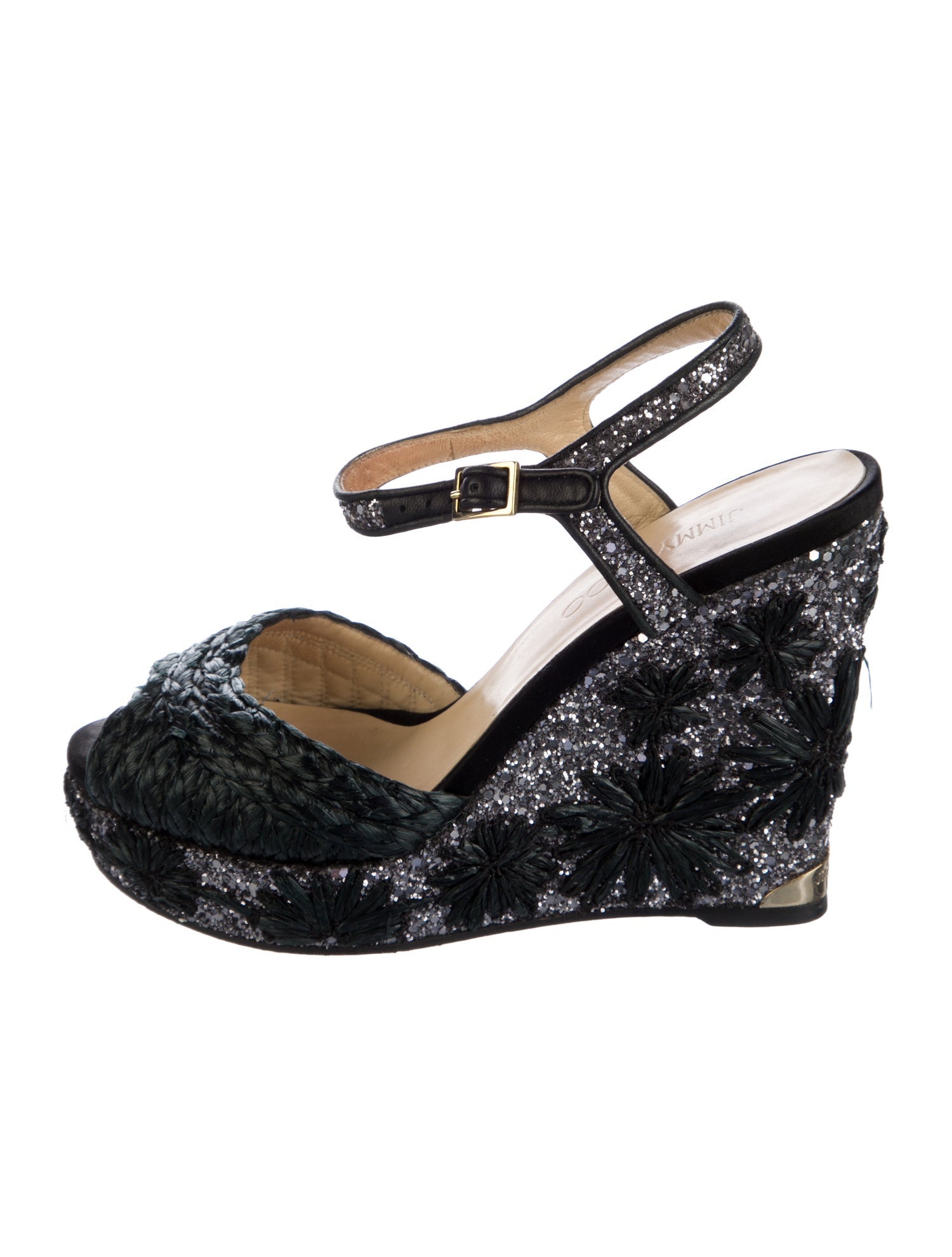 Jimmy Choo Glitter Accents Espadrilles