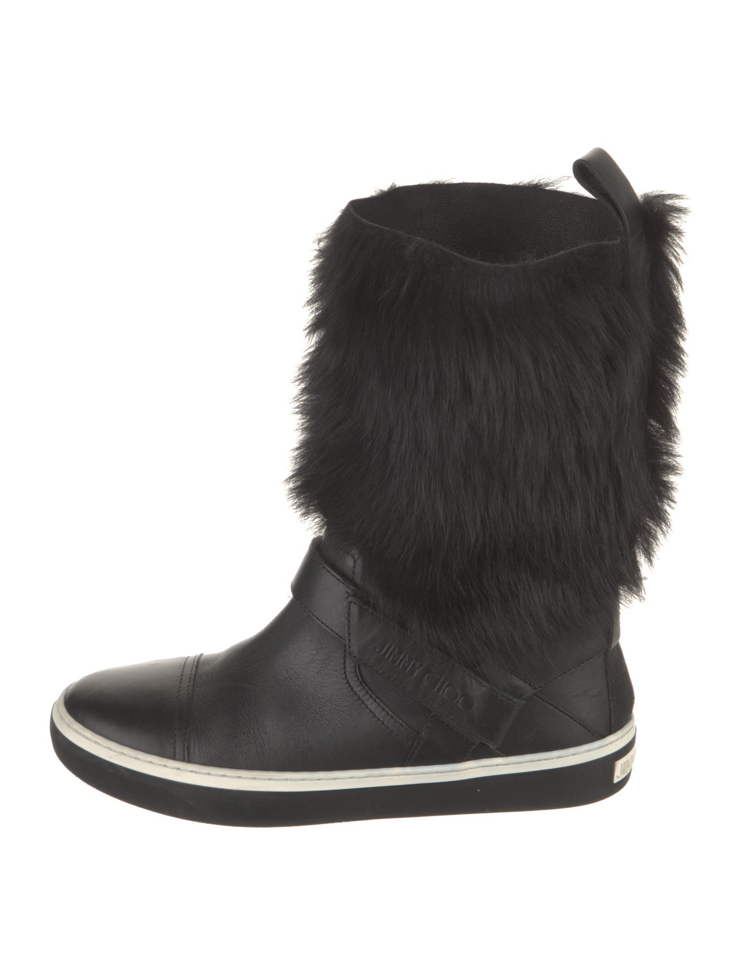 Jimmy Choo Leather Lace-Up Boots