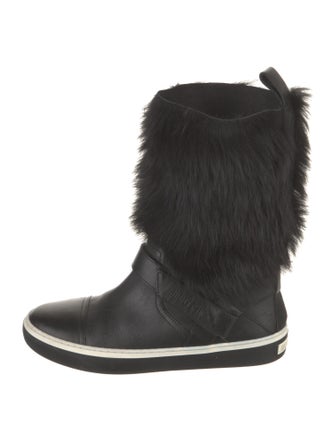 Jimmy Choo Leather Lace-Up Boots