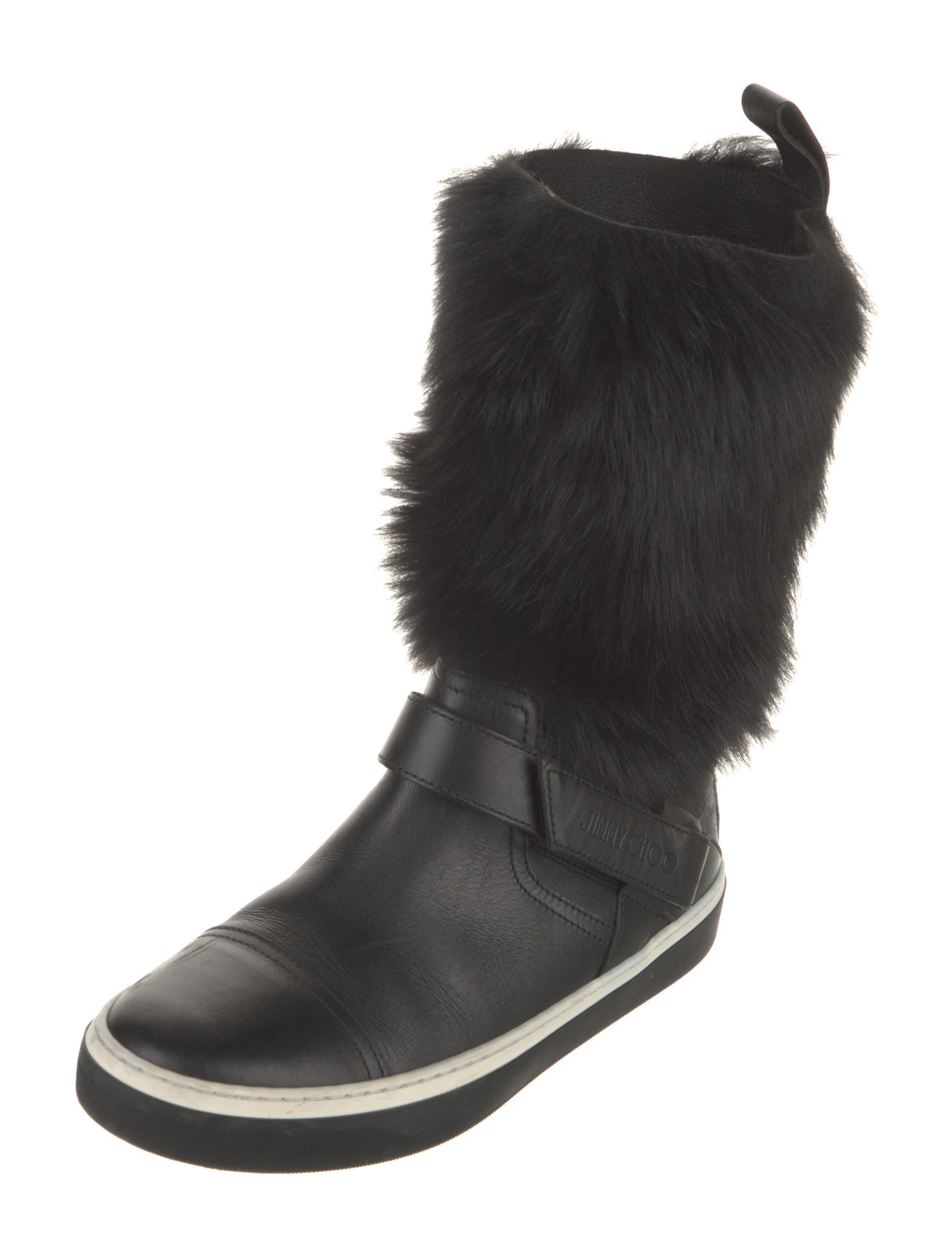 Jimmy Choo Leather Lace-Up Boots