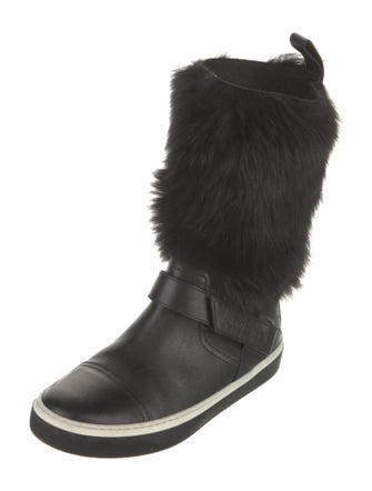 Jimmy Choo Leather Lace-Up Boots