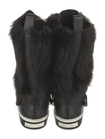 Jimmy Choo Leather Lace-Up Boots