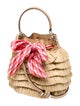 Jimmy Choo Raffia Bon Bon Fringed