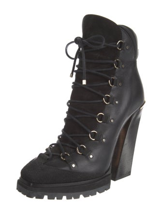 Jimmy Choo Jimmy Choo Madyn 130 Leather Lace-Up Boots