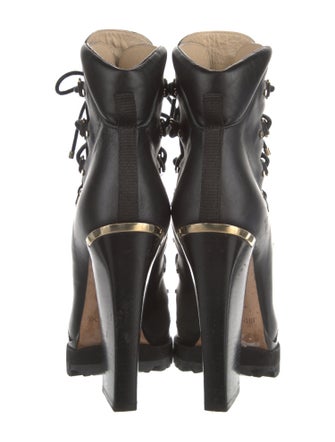 Jimmy Choo Jimmy Choo Madyn 130 Leather Lace-Up Boots
