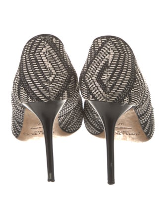 Jimmy Choo Leather Printed Pumps