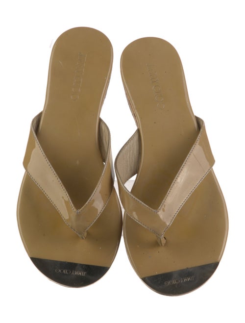 Jimmy Choo Patent Leather Slides