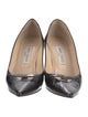 Jimmy Choo Patent Leather Cutout Accent Pumps