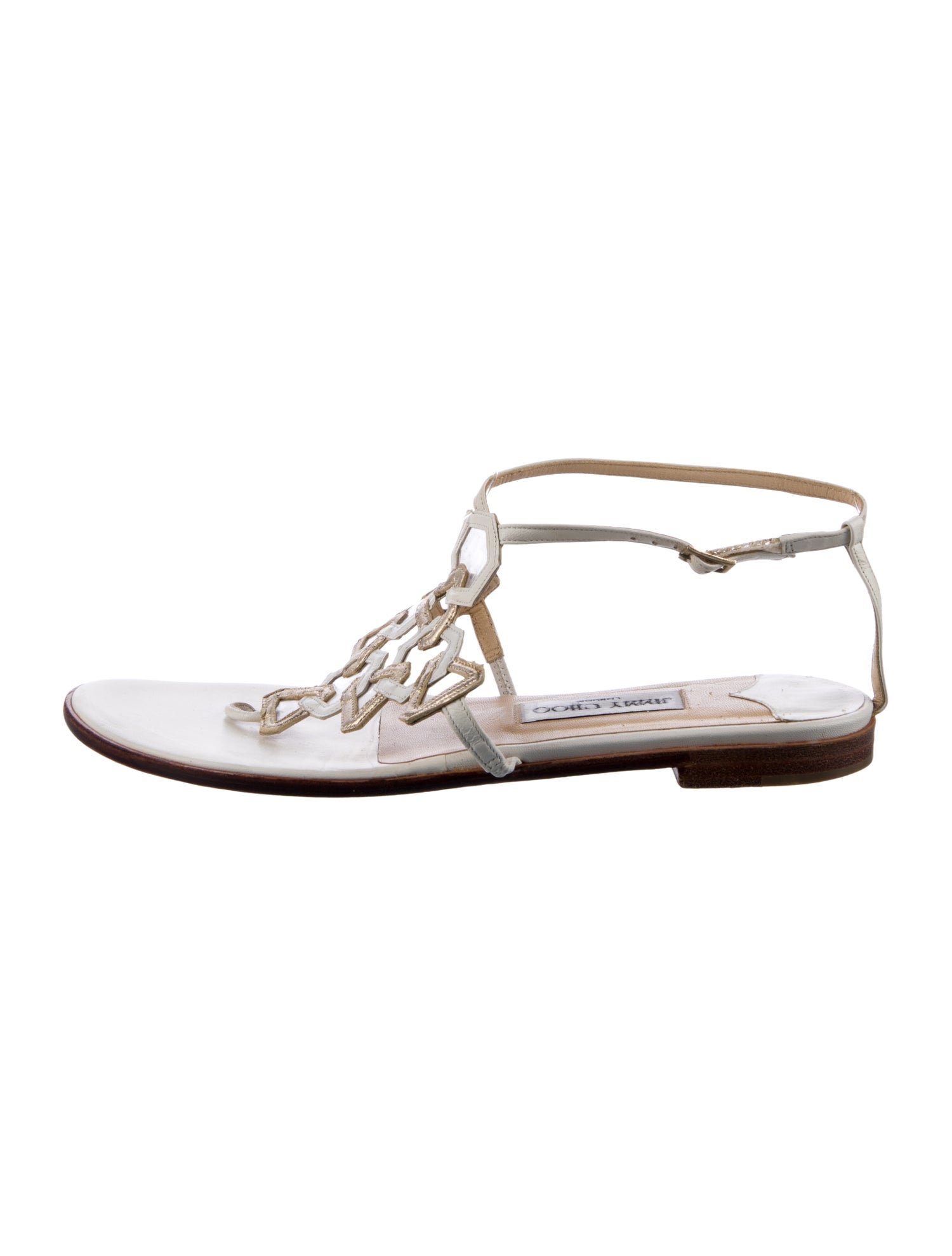 Jimmy Choo Vintage Leather Gladiator Sandals