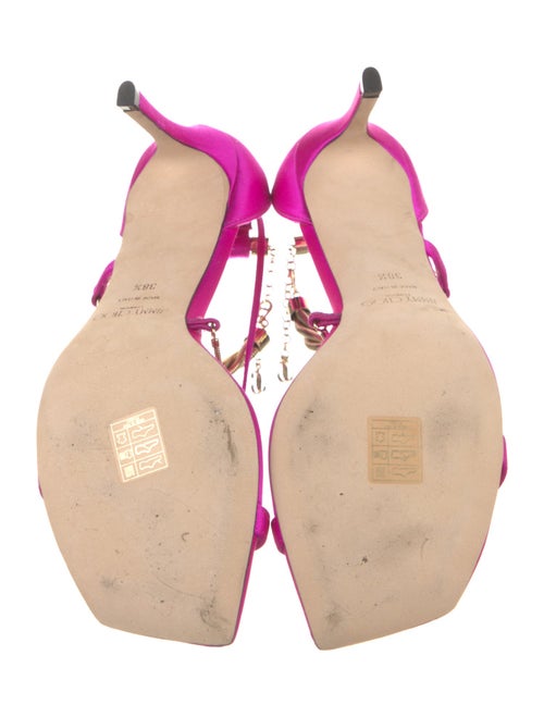 Jimmy Choo Oriana 75 Satin T-Strap Sandals